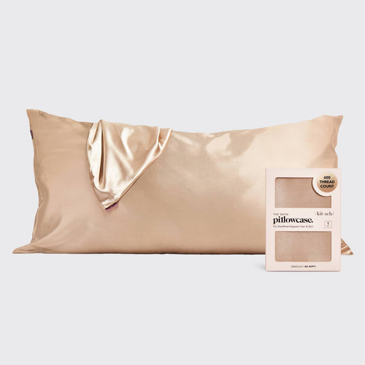 Kitsch | Champagne Satin King Pillowcase